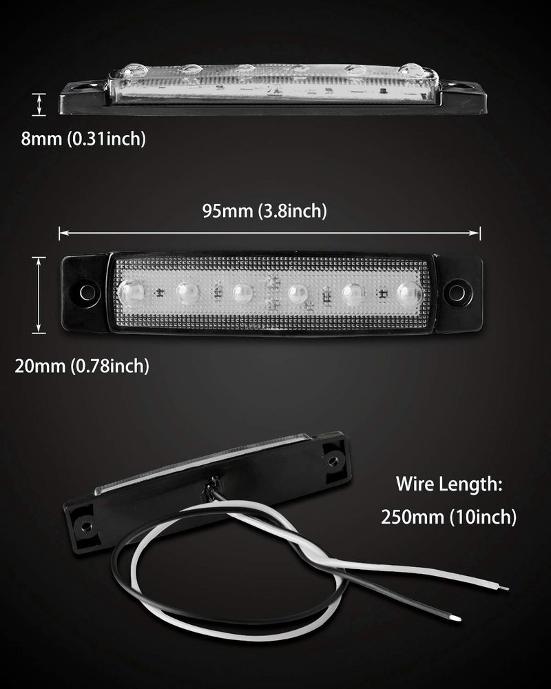 Shangyuan Marine Boat Lights, Utility Led Interior Lights For Boat Deck Courtesy Transom Cockpit Light, 12v Waterproof Marine Lighs For Yacht Fishing Pontoon Boat Sailboat Kayak Bass Boat, White,10PCS - Image 2